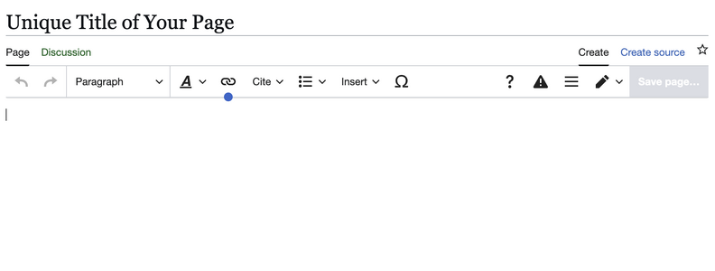 Page editor
