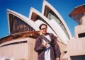 Gonzales in front of Sydney Opera House, Australia