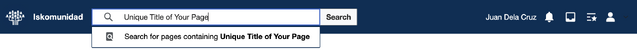 Search bar