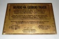 Plaque outside the Guerrero Theatre (AS 2nd floor Lobby, UP Diliman)