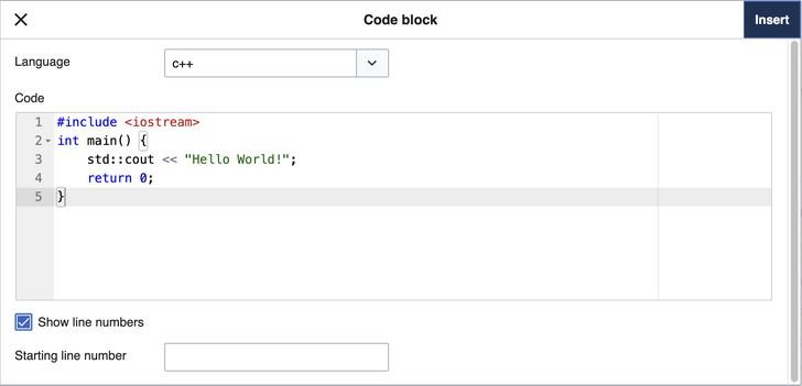 Code Block