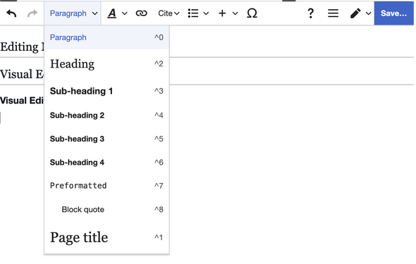 Header options