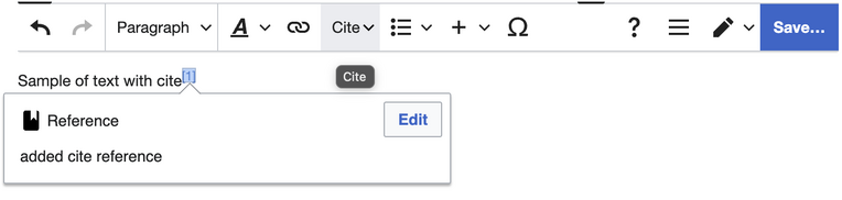 Cite Menu