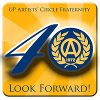 The UP Artists' Circle 40th Anniversary Campaign Logo